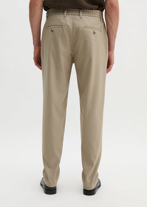 Чиносы из смесового льна