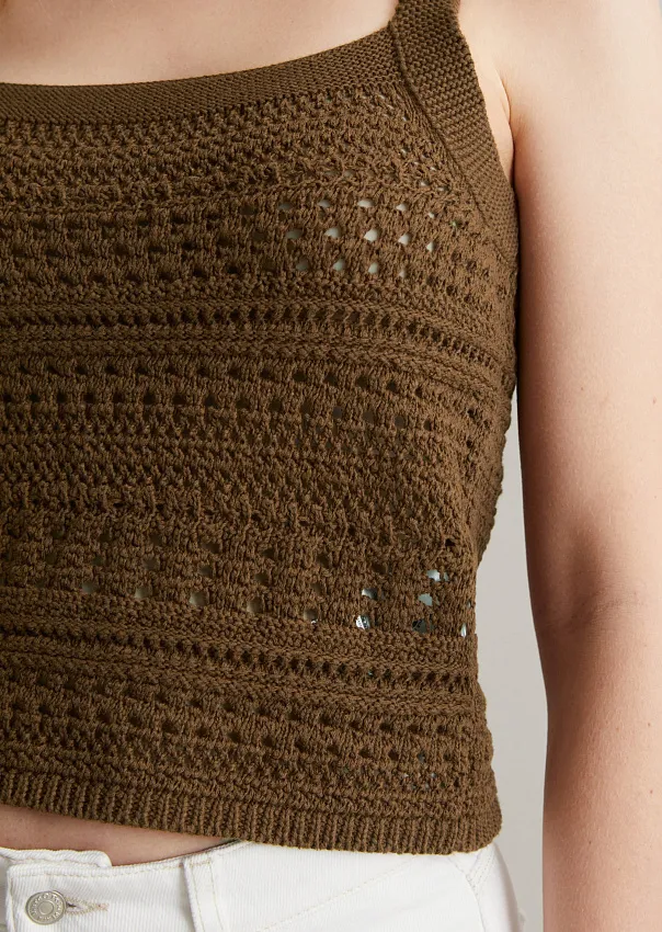 Вязаный топ из органического хлопка Marc o'Polo - фото 4