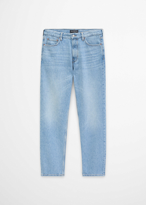 Джинсы прямые из лиоцелла, льна и хлопка
