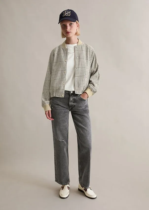 Бомбер в клетку из переработанного полиэстера
 Marc o'Polo - фото 3