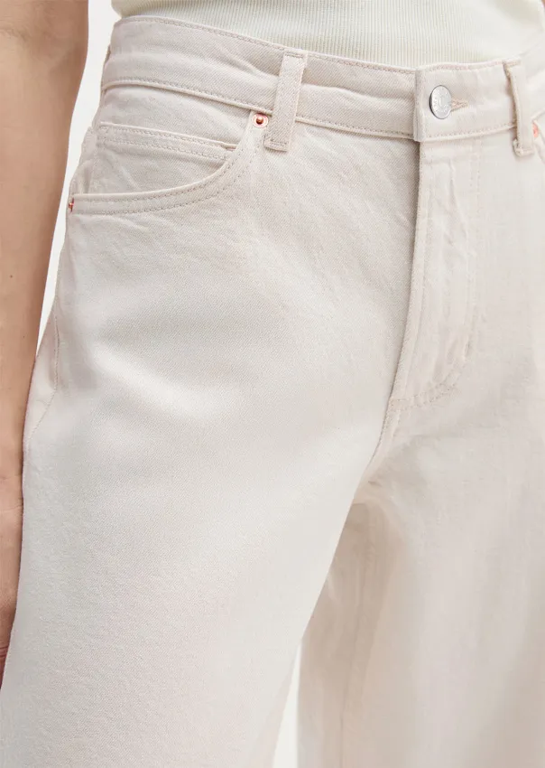 Джинсы широкие из органического хлопка и лиоцелла
