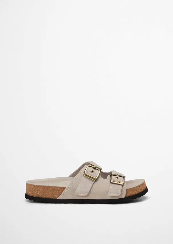 Шлепанцы из натуральной замши