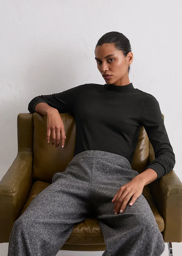 Лонгслив в рубчик из мягкого модала Marc o'Polo - фото 1