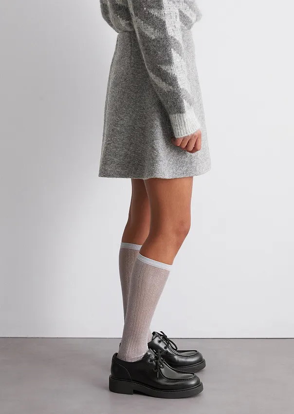 Мини-юбка из смесовой шерсти