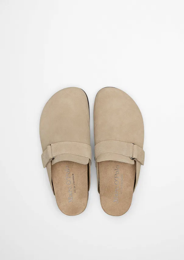 Сабо из натуральной замши
