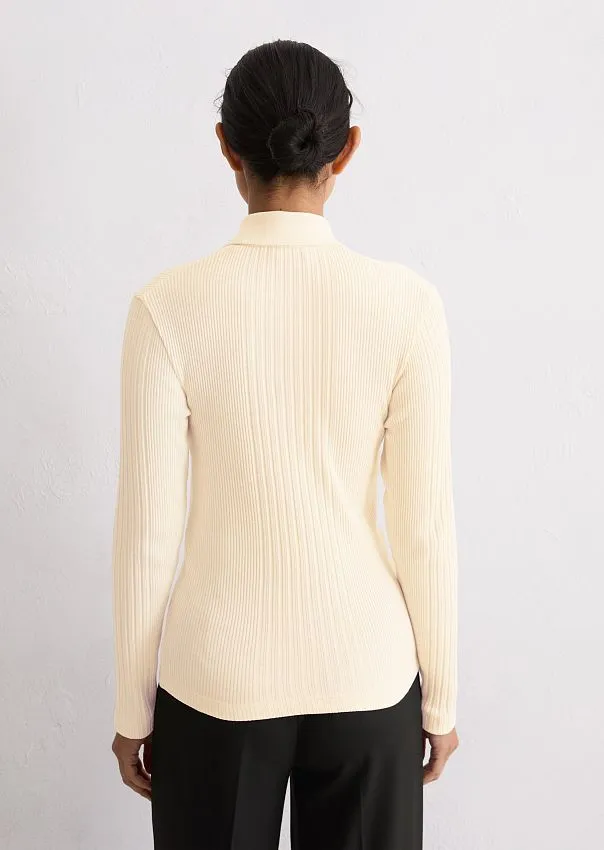 Трикотажное поло с длинными рукавами Marc o'Polo - фото 2