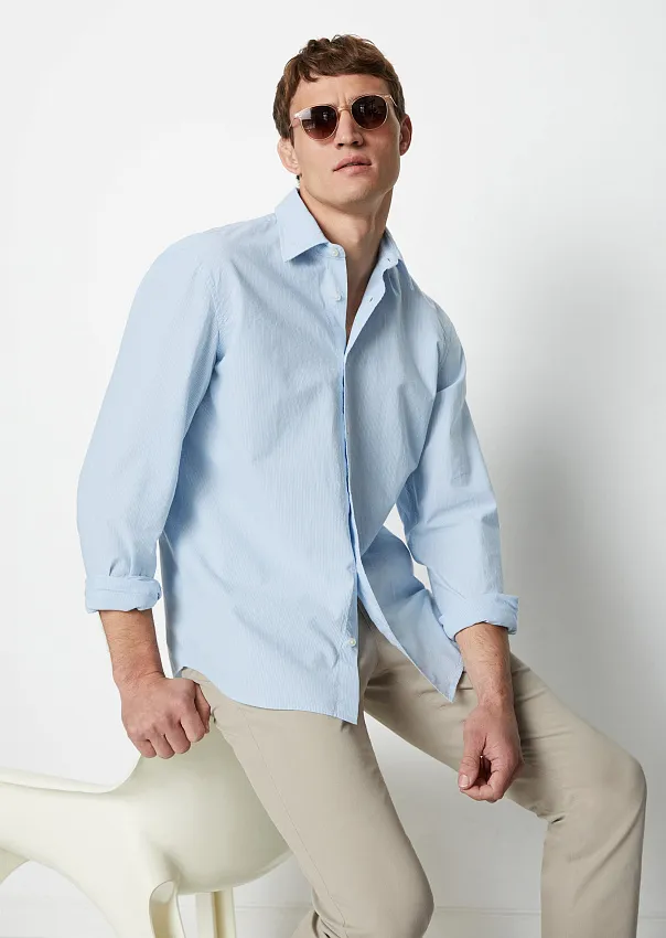 Рубашка в полоску из органического хлопка