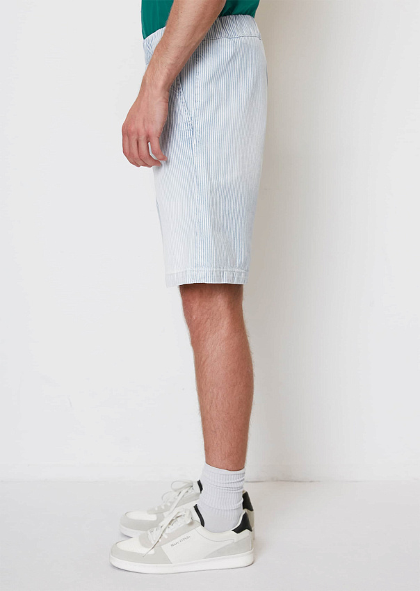Широкие джинсовые шорты с эластичным поясом Marc o'Polo - фото 5