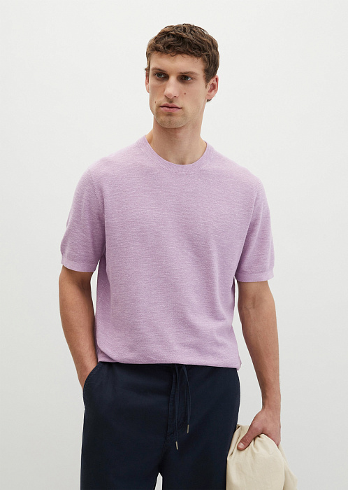 Джемпер из хлопка и льна