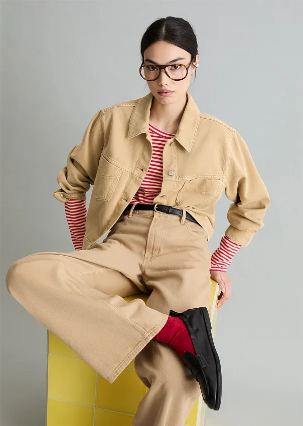 Куртка джинсовая из смеси органического хлопка и лиоцелла