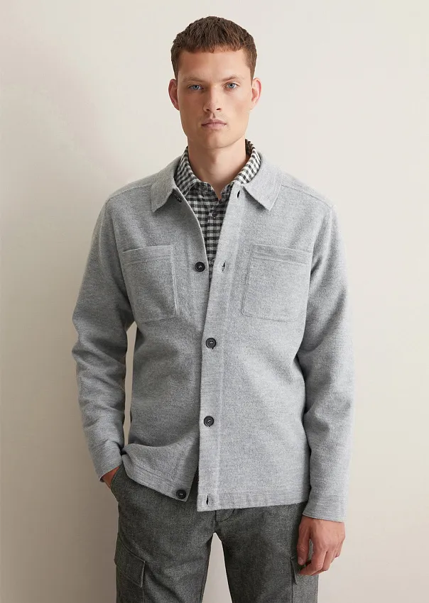 Верхняя рубашка из смесовой шерсти