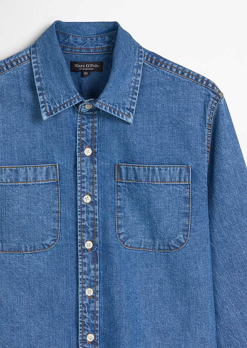 Рубашка верхняя из денима
