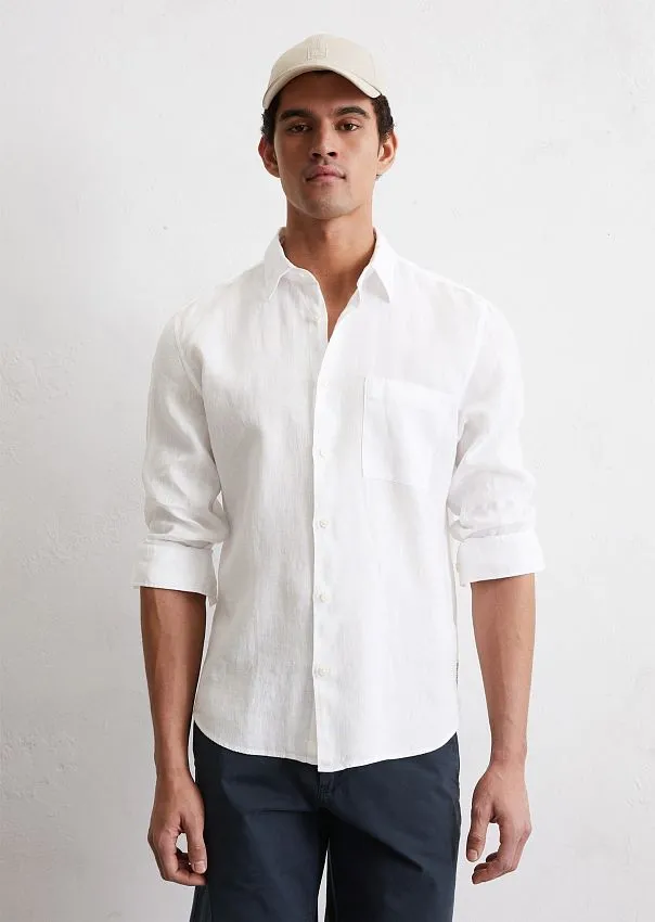 Рубашка из чистого льна Marc o'Polo - фото 1