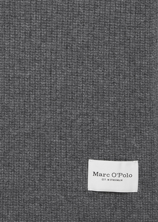 Трикотажный шарф из смеси овечьей шерсти и вискозы Marc o'Polo - фото 2