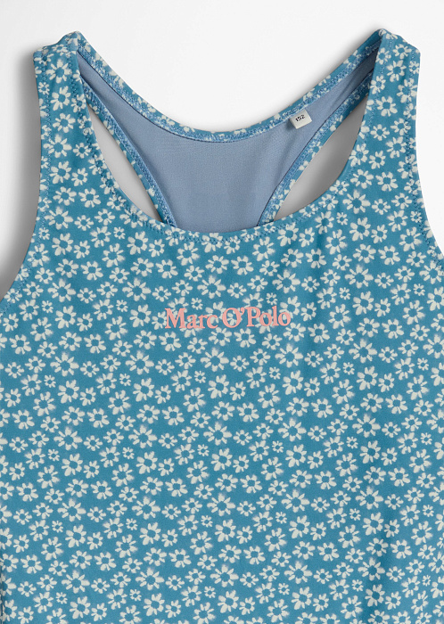 Купальник слитный с цветочным принтом
