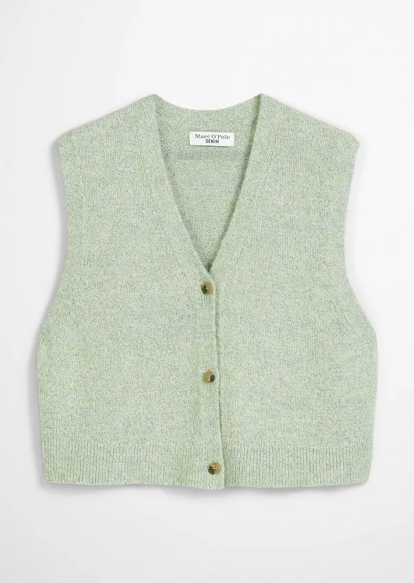 Жилет из органического хлопка и шерсти альпаки Marc o'Polo - фото 6
