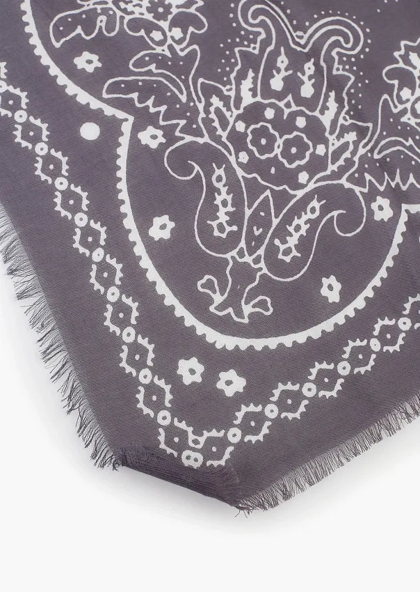 Шарф из смесового хлопка