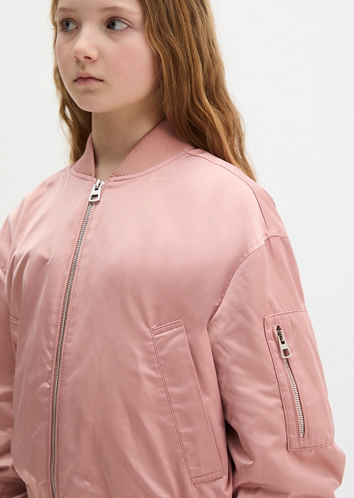 Бомбер из переработанного полиэстера