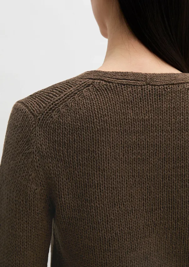 Кардиган из смесового хлопка