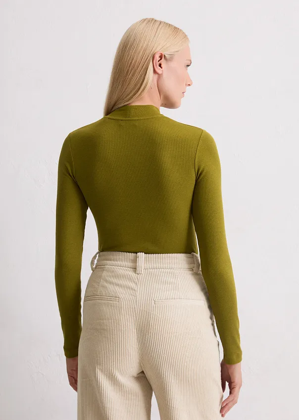 Лонгслив в рубчик из мягкого модала Marc o'Polo - фото 2