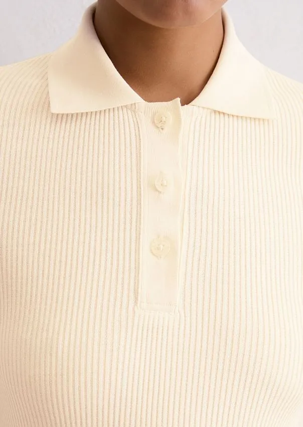 Трикотажное поло с длинными рукавами Marc o'Polo - фото 4