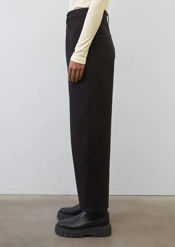 Широкие укороченные джинсы FEPPLA из смесового органического хлопка с эластаном Marc o'Polo - фото 5