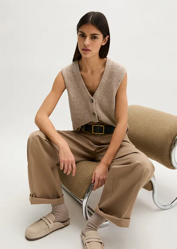 Жилет из смесового хлопка
