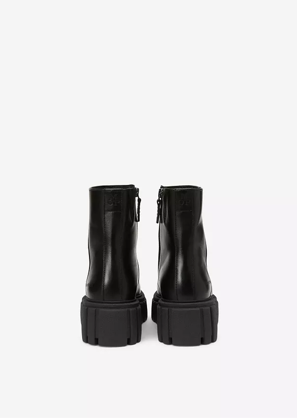 Ботинки из гладкой телячьей кожи на платформе Marc o'Polo - фото 3