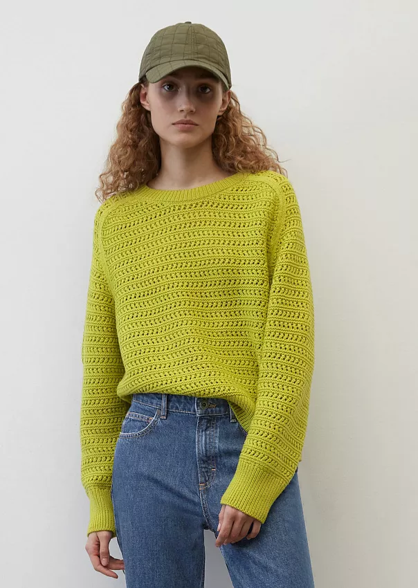 Укороченный шерстяной джемпер Marc o'Polo - фото 3