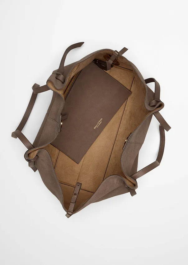 Сумка-тоут из натуральной замши