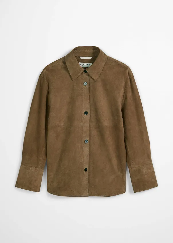 Рубашка из натуральной замши Marc o'Polo - фото 6