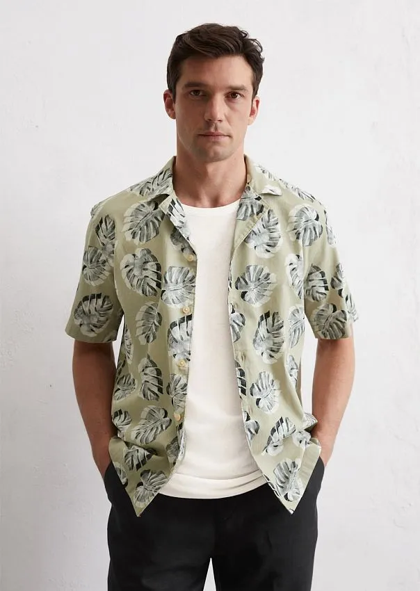 Рубашка изо льна и органического хлопка Marc o'Polo - фото 1