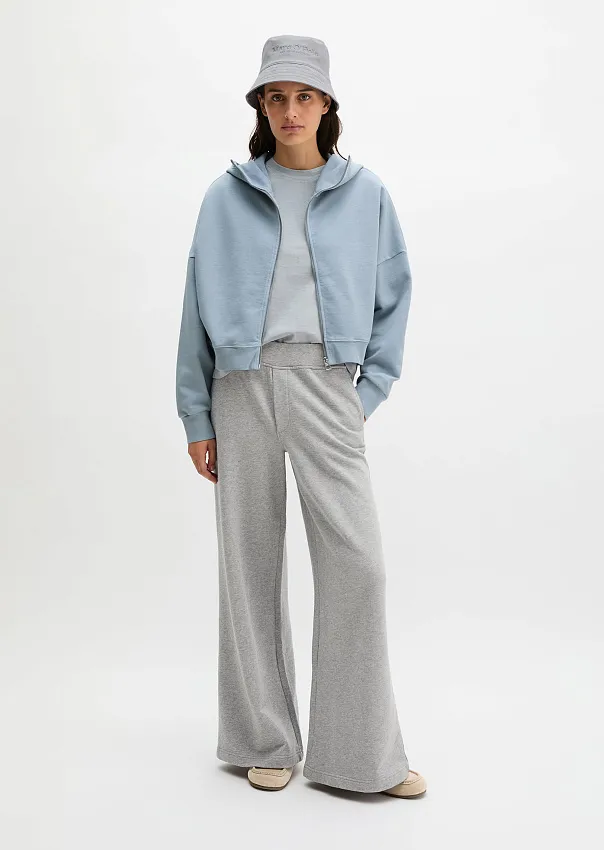 Худи на молнии из переработанного хлопка
