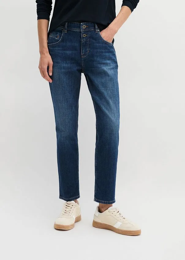 Джинсы бойфренды из смесового хлопка