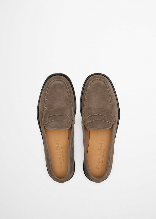 Лоферы из натуральной замши