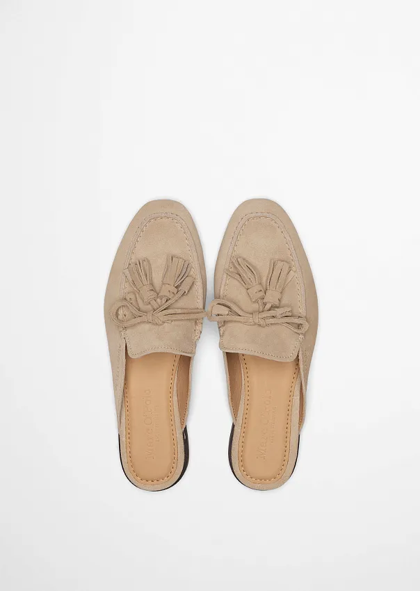 Мюли из натуральной замши