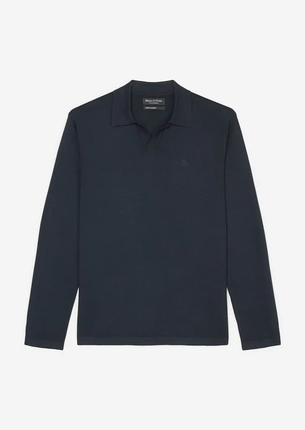 Джемпер с воротником поло