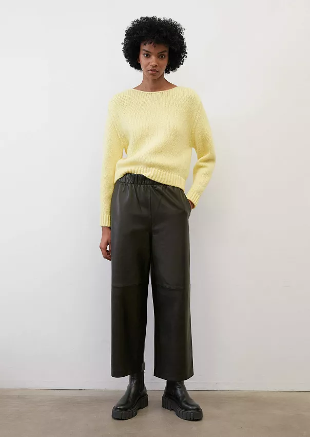 Кюлоты из мягкой кожи наппа на эластичном поясе Marc o'Polo - фото 1